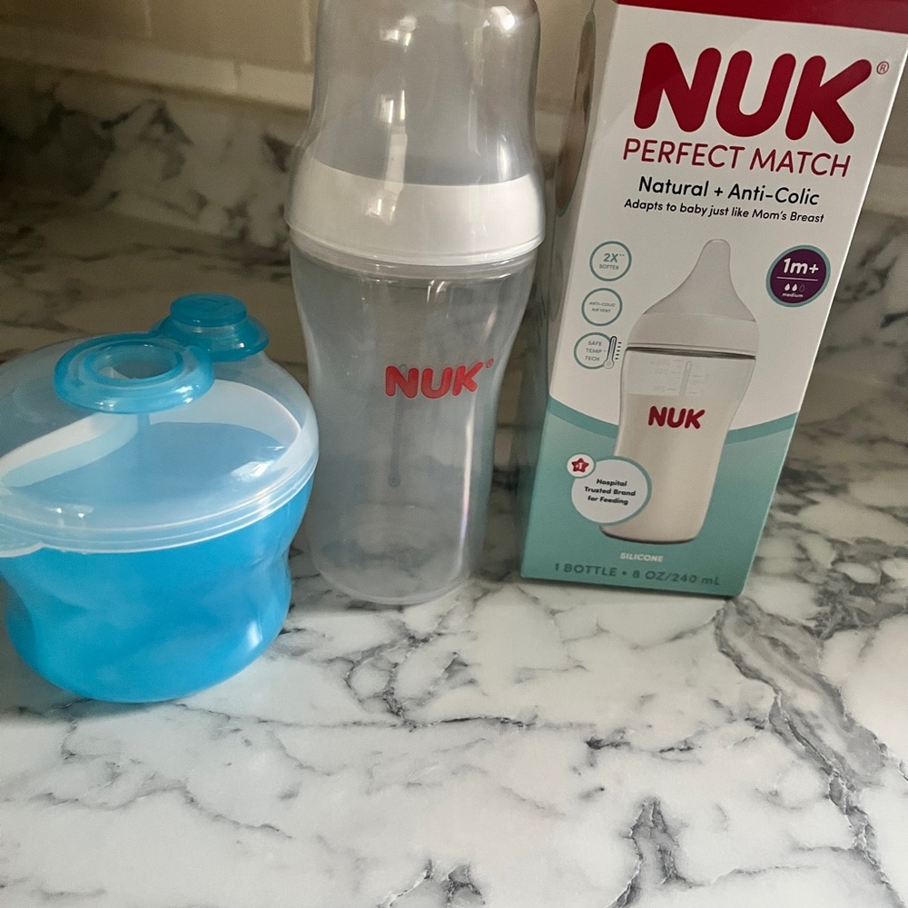 NUK Baby Bottle and Formula Dispenser Set - Blue